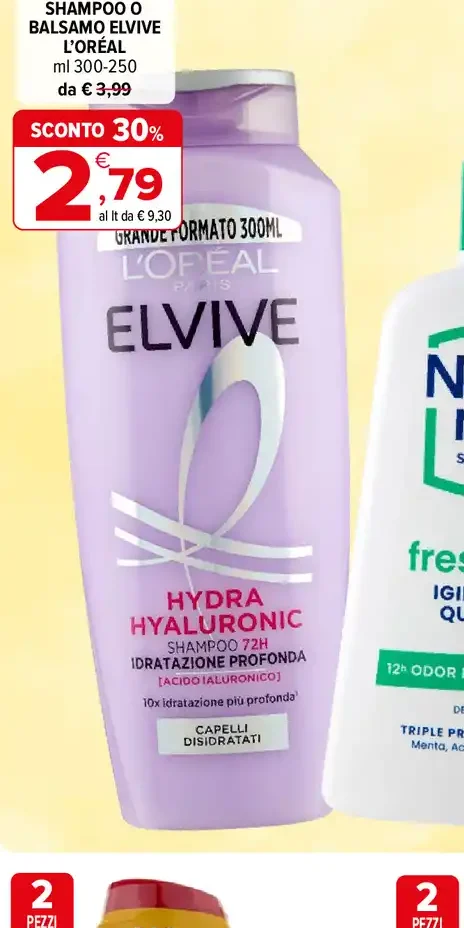 Shampoo o balsamo Elvive L'Oréal