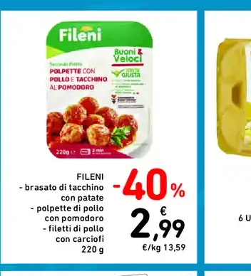 Polpette con tacchino e polpa di pomodoro Fileni