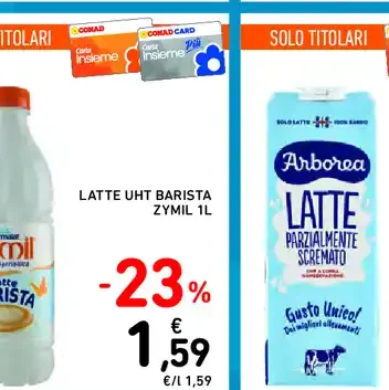 Latte UHT Barista Zymil