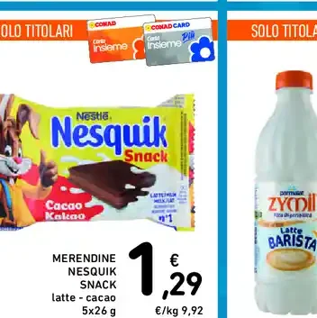 Merendine Nesquik Snack