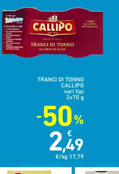 Tranci di tonno Callipo
