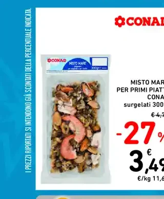Misto mare per primi piatti Conad