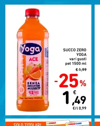 Succo zero Yoga Ace