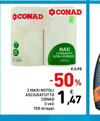 Rotoli asciugatutto Conad