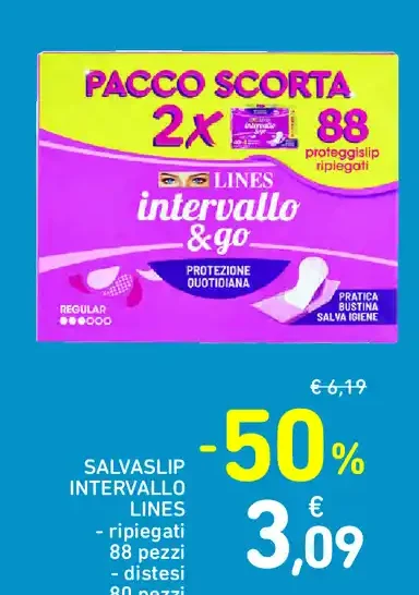 Salvaslip Intervallo Lines