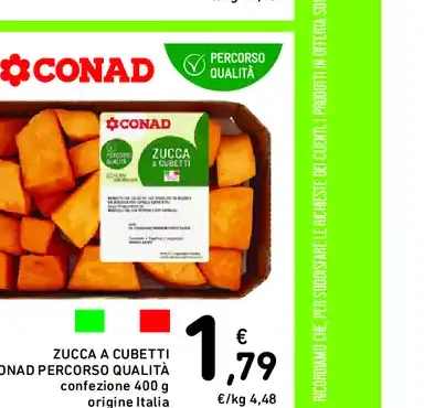 Zucca a cubetti Conad Percorso Qualità