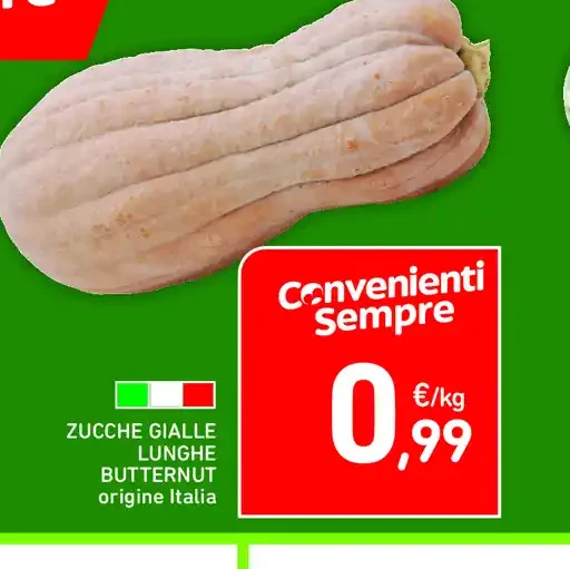 Zucchine gialle lunghe Butternut