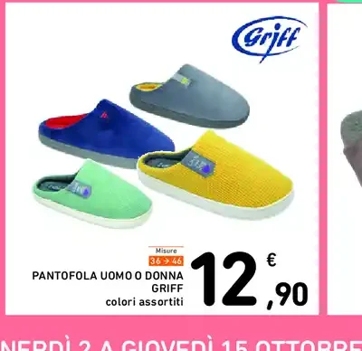 Pantofola uomo o donna Griff