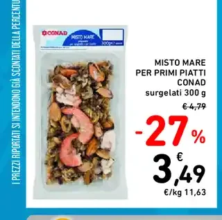 Misto mare per primi piatti Conad