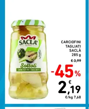 Carciofini tagliati Saclà