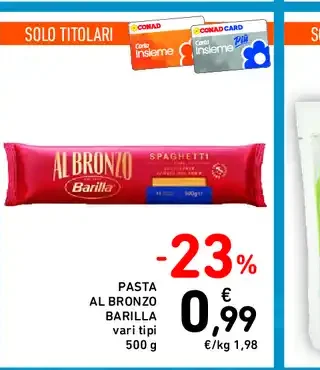 Pasta al bronzo Barilla
