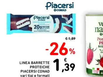 Barrette proteiche Piacersi