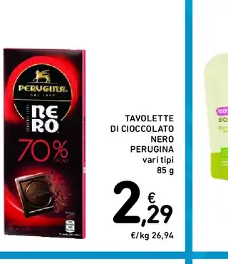Tavoletta cioccolato nero Perugina