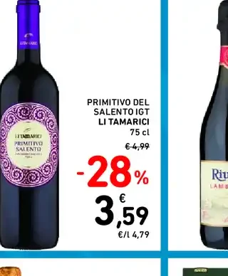Primitivo del Salento IGT La Tamarigi