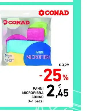 Panni microfibra Conad