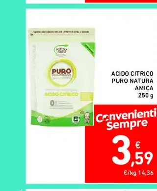Acido citrico puro Naturamica