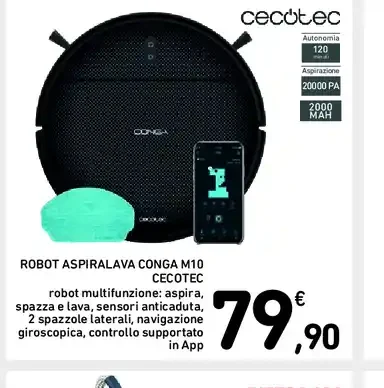 Robot aspiralava Conga M10