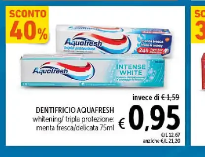 Dentifricio Aquafresh