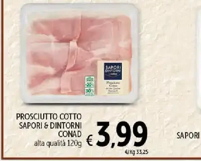 Prosciutto cotto Sapori e Dintorni Conad
