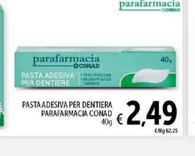 Pasta adesiva per dentiera Parafarmacia Conad