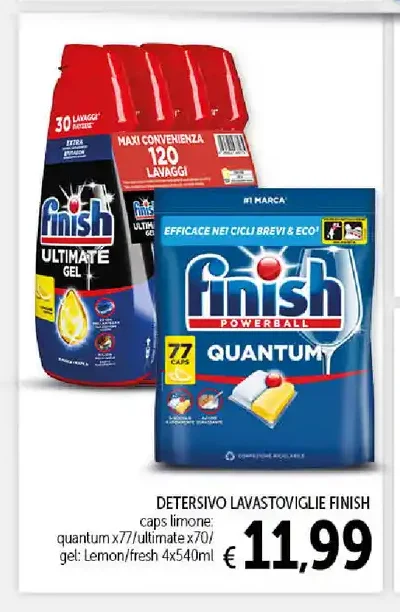 Detersivo lavastoviglie Finish