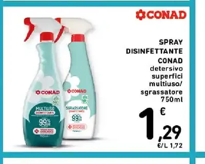 Spray disinfettante Conad