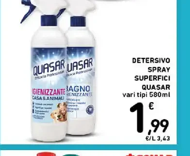 Detersivo spray superfici Quasar