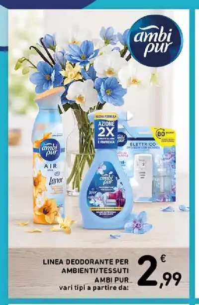 Linea deodoranti per ambienti Ambi Pur