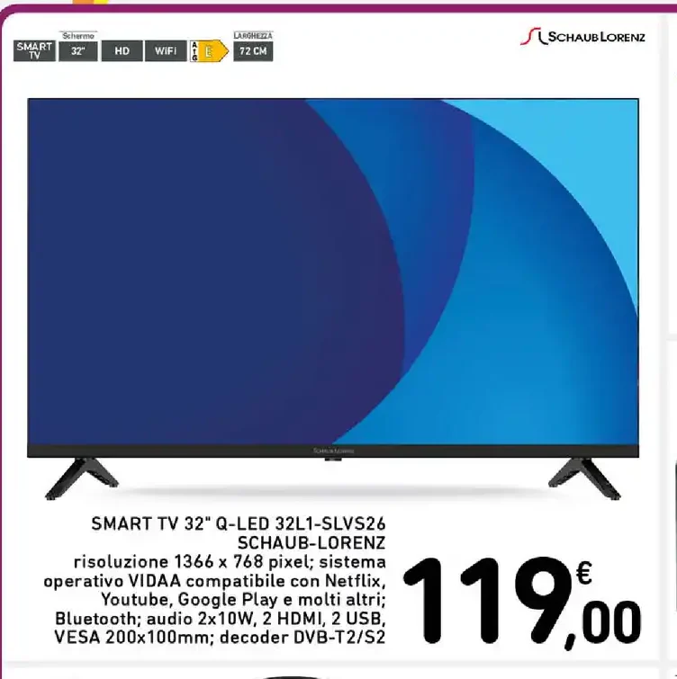 Smart TV 32 Q-LED 32L1-SLVS26
