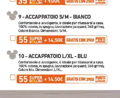 Accappatoio S/M bianco Disney Home