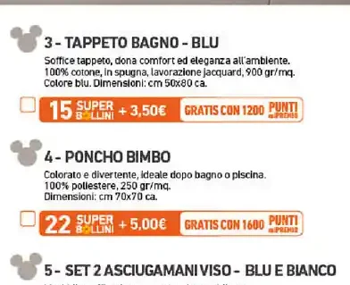 Tappeto bagno blu Disney Home