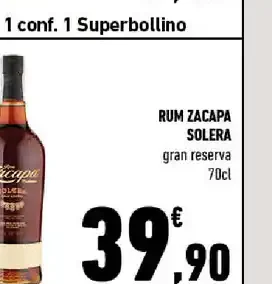 Rum Zacapa Solera Gran Reserva