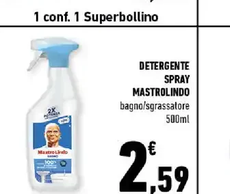 Detergente spray Mastro Lindo