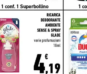Ricarica deodorante ambiente Sense & Spray Glade