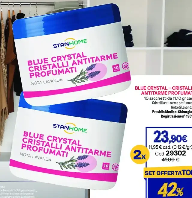 Blue Crystal Cristalli Antitarme Profumati