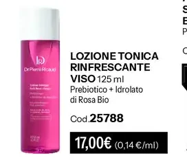 Lozione tonica rinfrescante viso