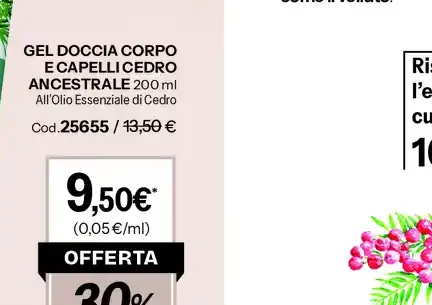 Gel doccia corpo e capelli cedro ancestrale