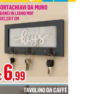 portachiavi da muro