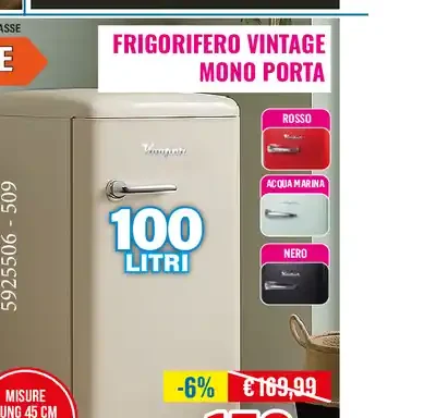 Frigorifero vintage mono porta