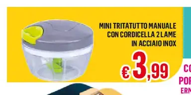 Mini tritatutto manuale