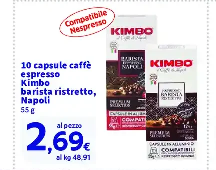 Capsule caffè espresso Kimbo