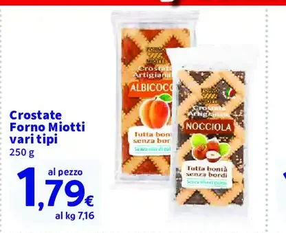 Crostate Forno Miotti vari tipi