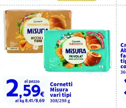 Cornetti Misura vari tipi
