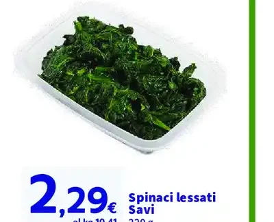 Spinaci lessati Savi