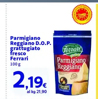 Parmigiano Reggiano D.O.P. grattugiato fresco Ferrari