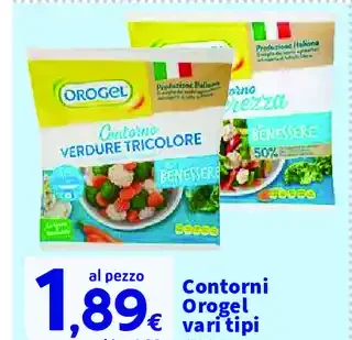 Contorni Orogel vari tipi