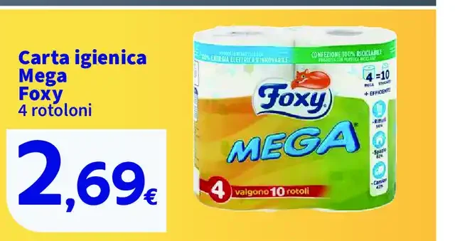 Carta igienica Mega Foxy
