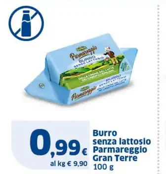 Burro senza lattosio Parmareggio Gran Terre