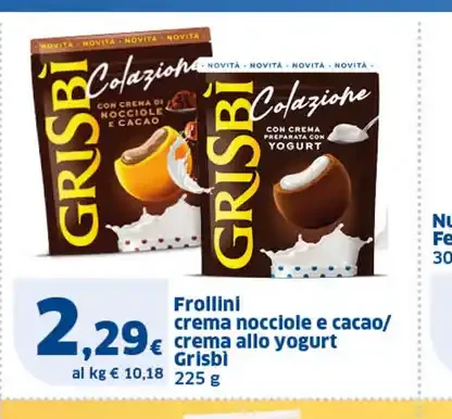 Frollini crema nocciole e cacao/crema allo yogurt