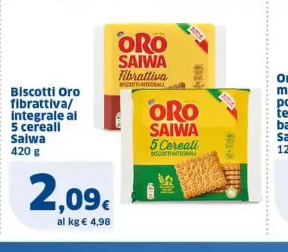Biscotti fibra integrale ai 5 cereali